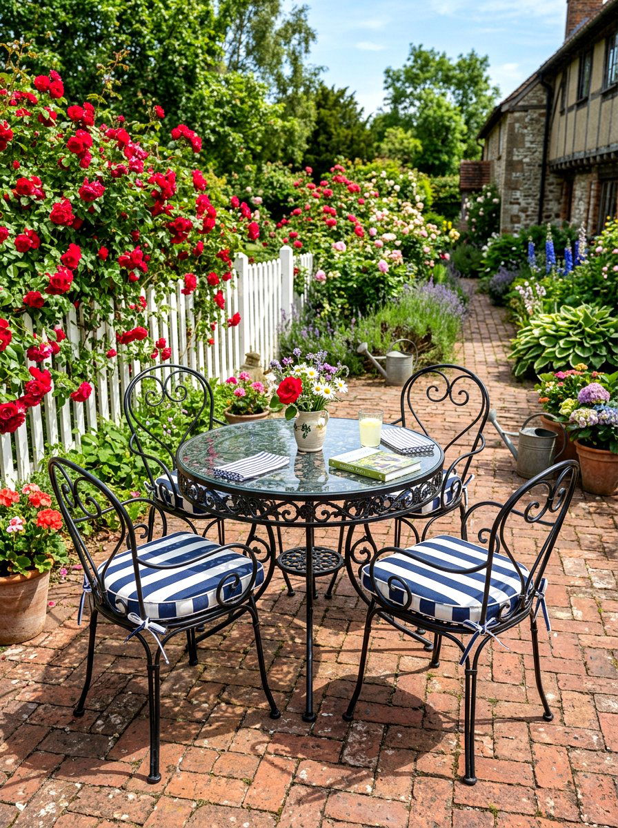 Wrought Iron Patio Set - 30 garden seating ideas