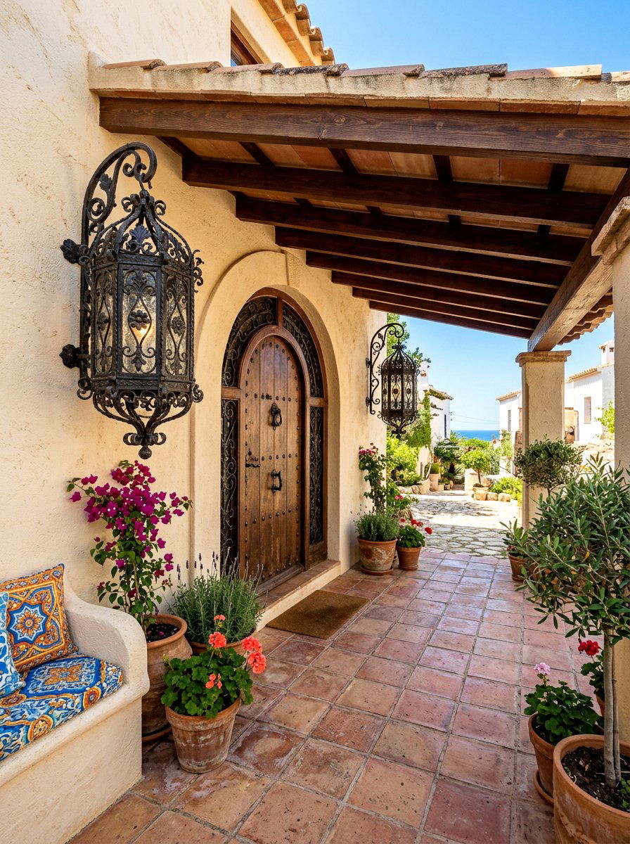 Wrought Iron Porch Lanterns - 30 front porch lighting ideas