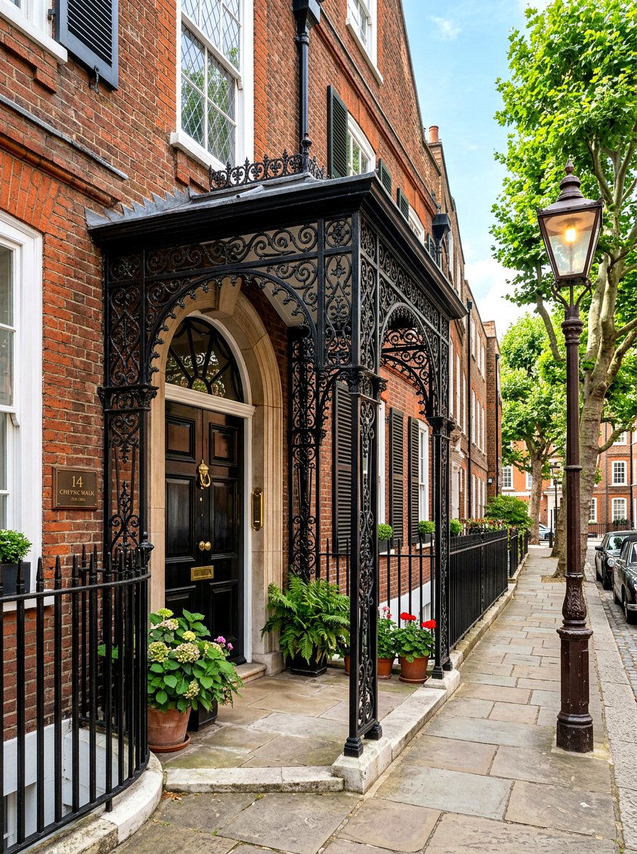 Wrought Iron Portico - 30 portico ideas