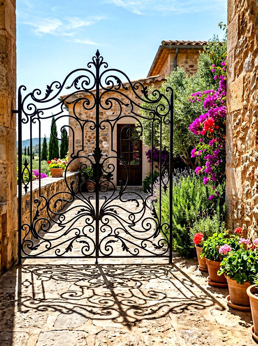 Wrought Iron Privacy Screen - 30 porch privacy screen ideas