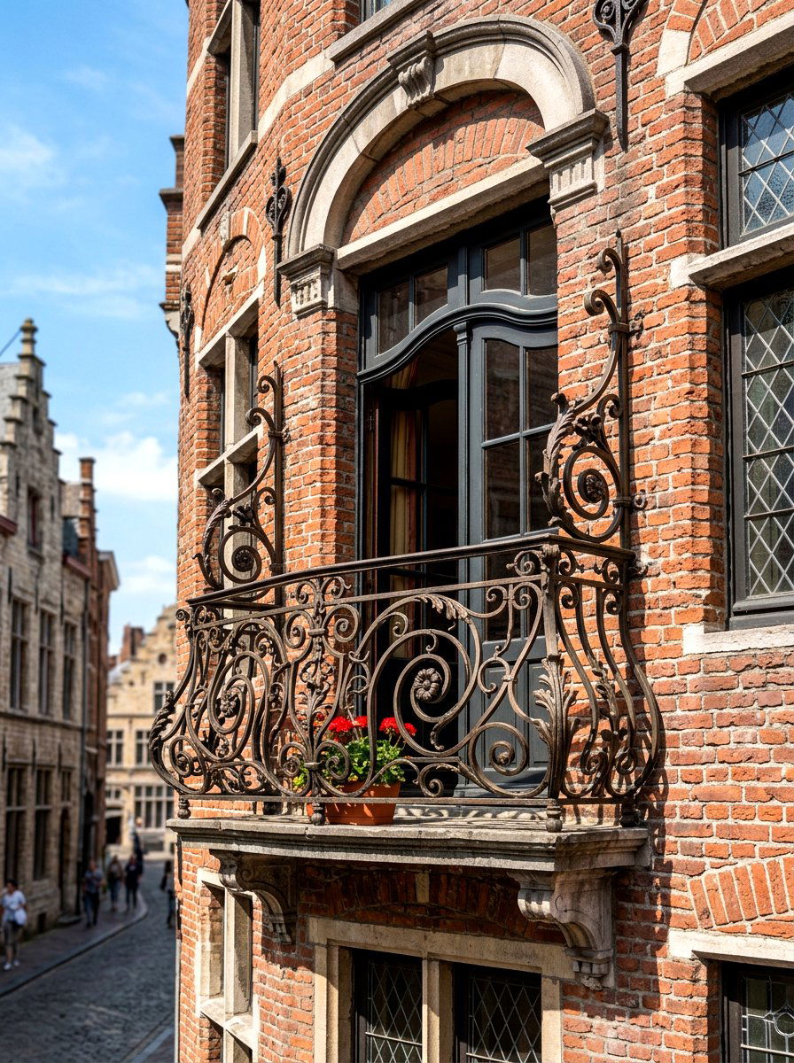 Wrought Iron Railing - 30 Juliet balcony decor ideas