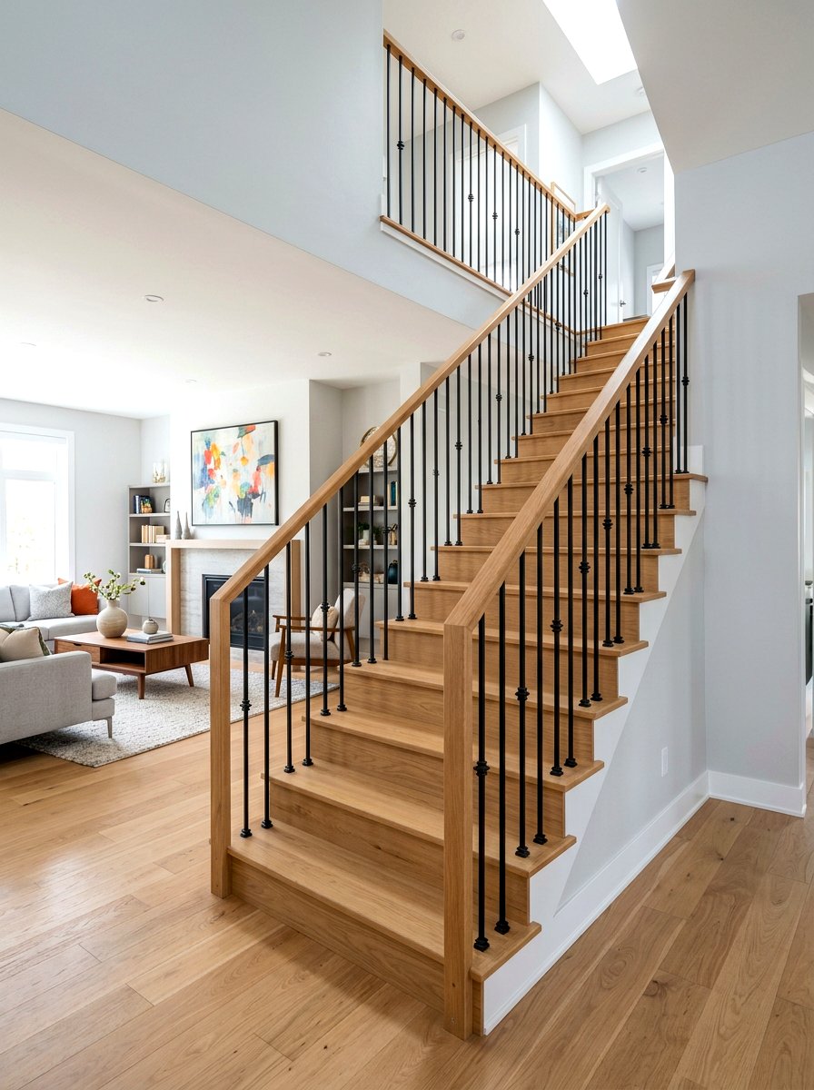 Wrought Iron Spindle Replacement - 30 banister makeover ideas