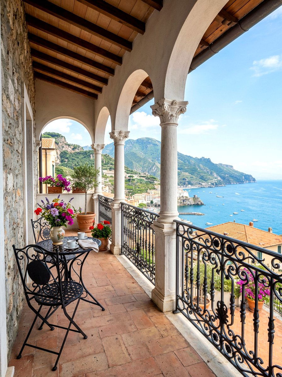 Wrought Iron - 30 loggia ideas