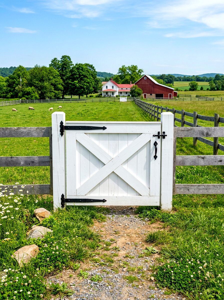 X brace barn gate - 30 cottage gate curb appeal ideas