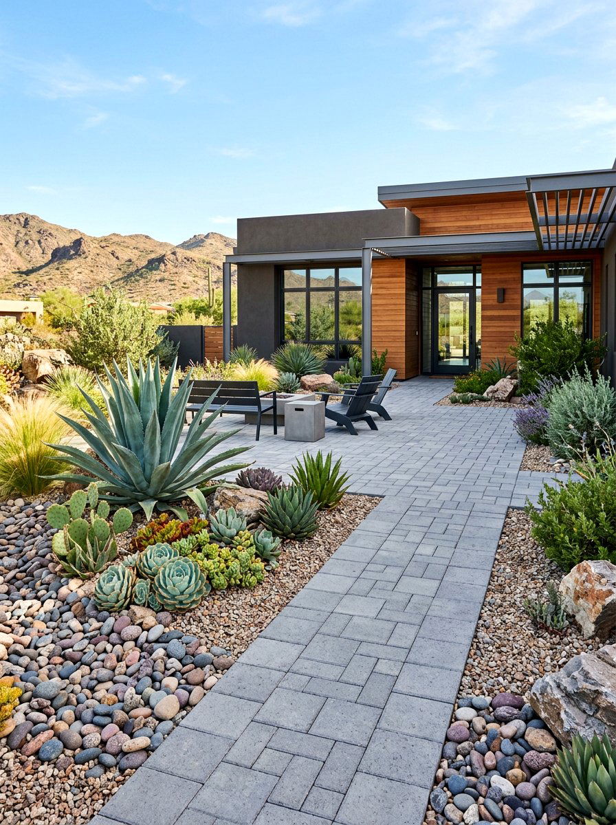 Xeriscape Front Patio - 30 front patio ideas