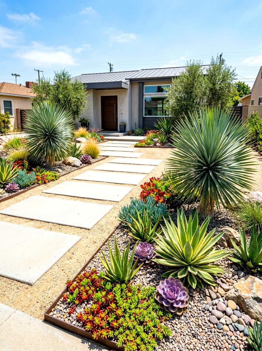 Xeriscape Front Yard - 30 natural landscaping ideas