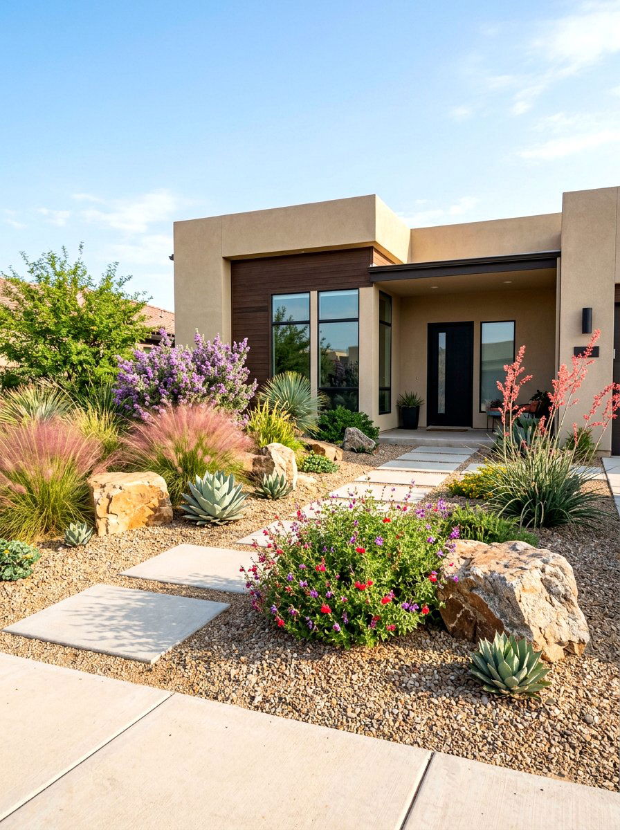 Xeriscape Landscaping - 30 drought tolerant front yard ideas