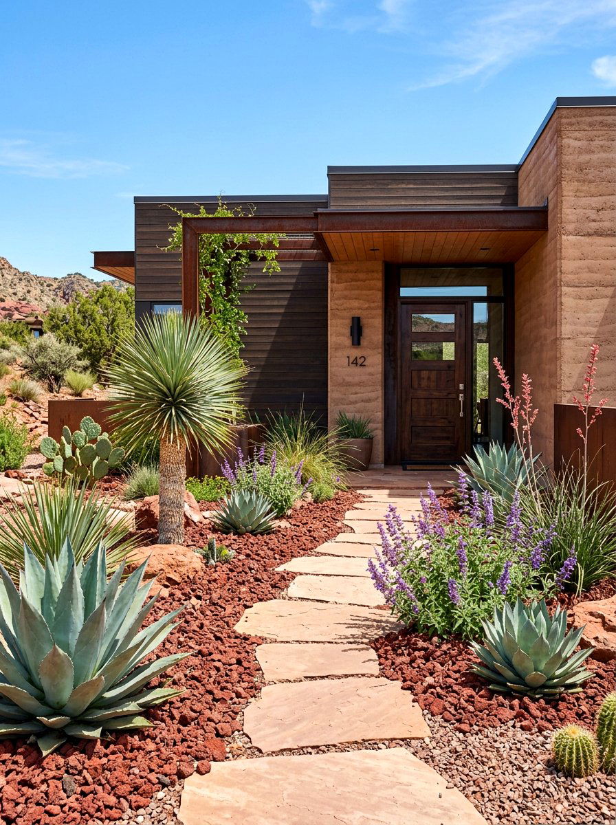 Xeriscape Plants - 30 house entrance landscaping ideas