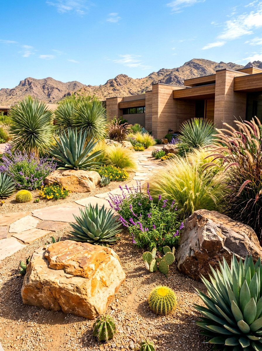 Xeriscape Rock Garden - 30 pocket garden ideas