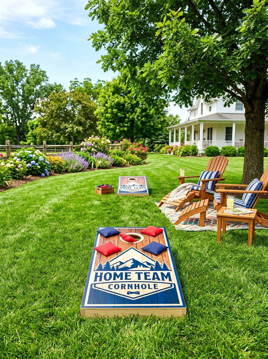 Yard Game Area - 30 backyard hosting ideas