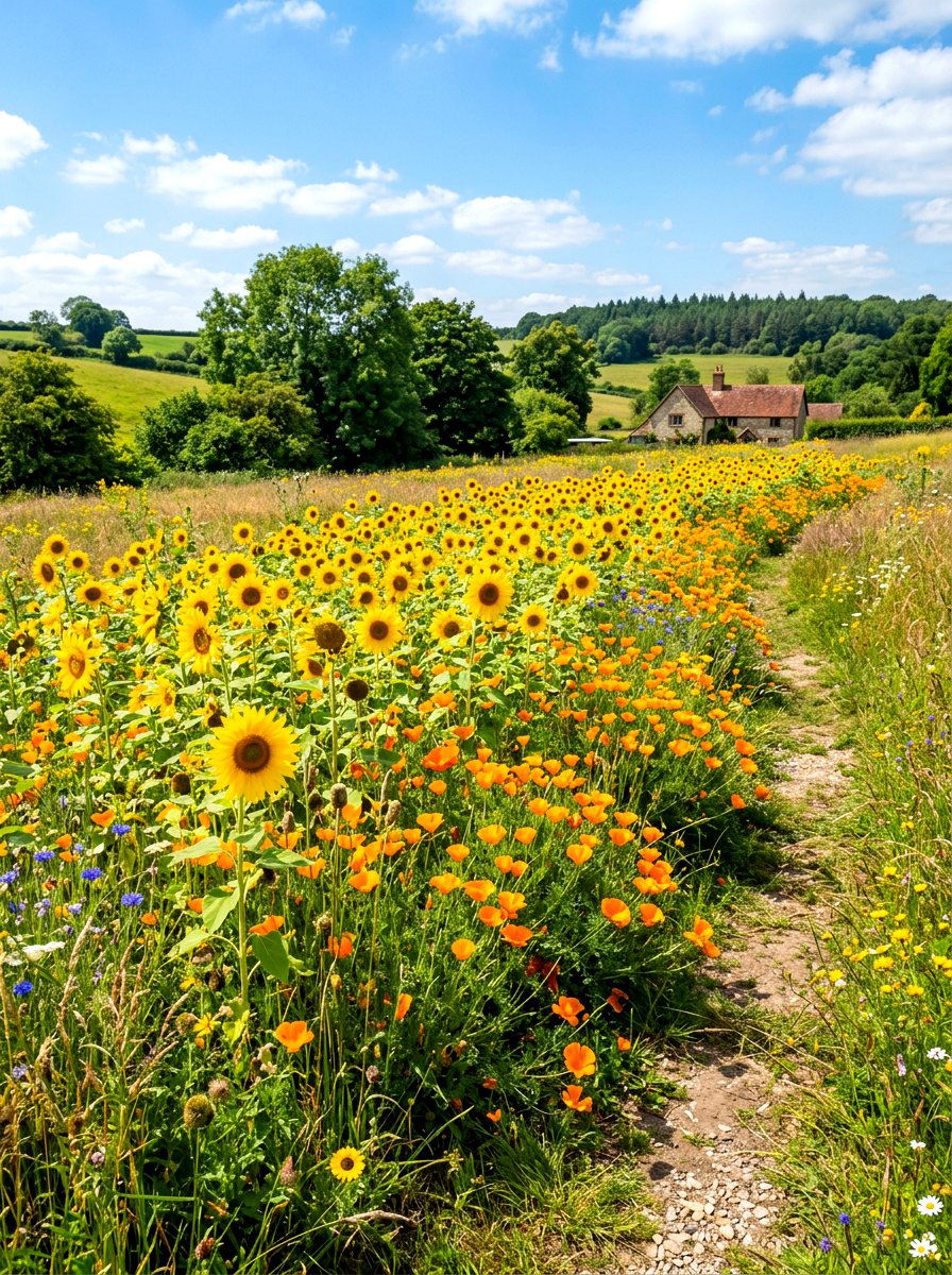 Yellow And Orange Flower Bed - 30 flower bed color ideas