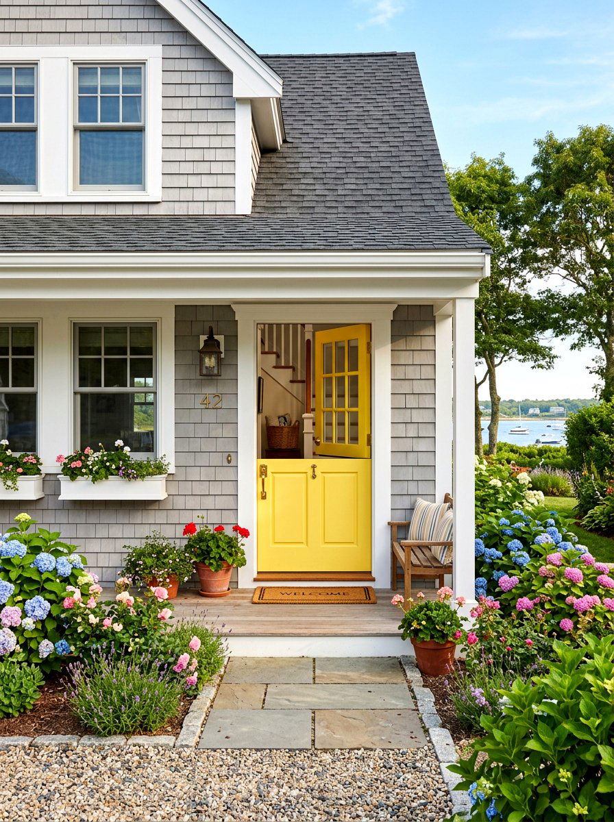Yellow Dutch Door - 30 Dutch door ideas