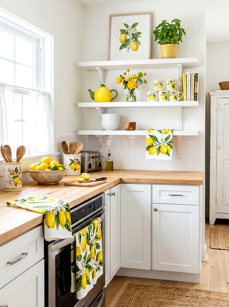 Yellow Lemon Decor Accents