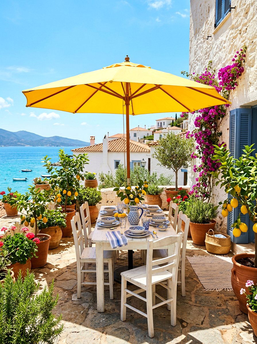 Yellow Patio Umbrella - 30 patio umbrella ideas