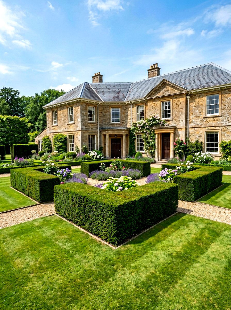Yew Hedge - 30 front yard shrub ideas