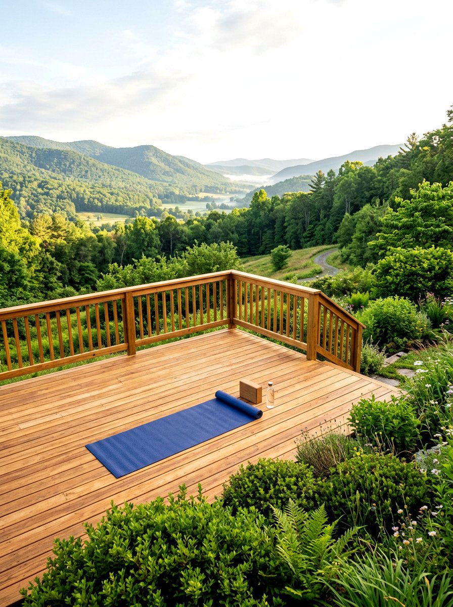 Yoga Deck - 30 healing backyard garden ideas