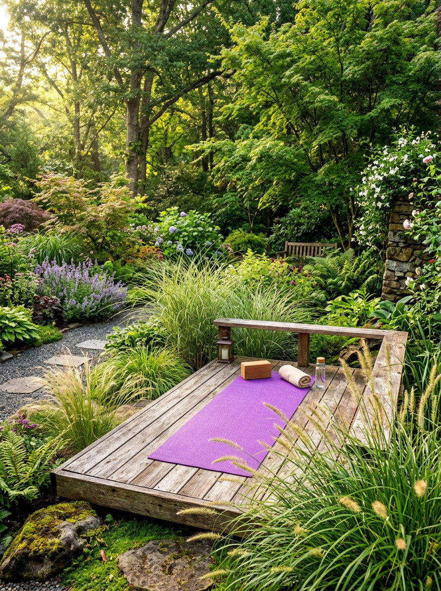 Yoga Deck Platform - 30 backyard zoning ideas