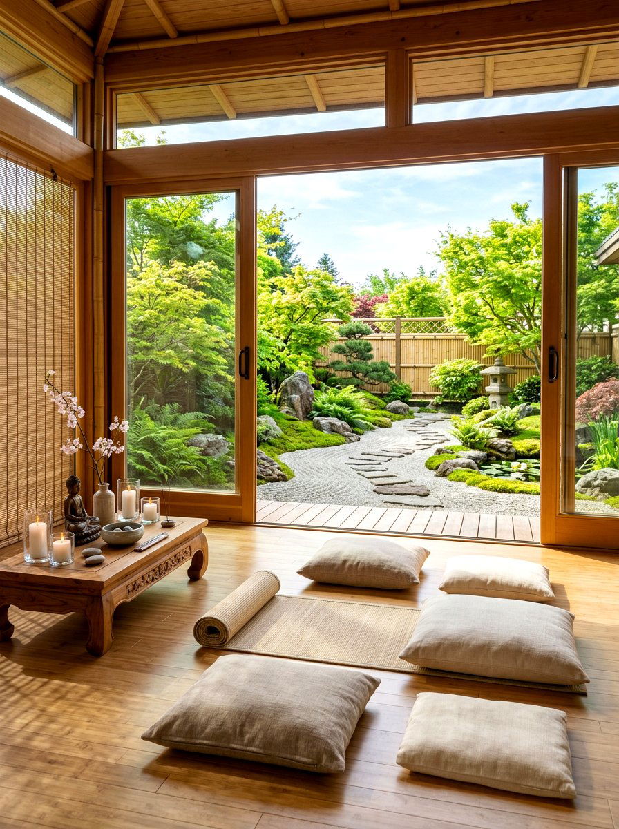 Yoga Meditation Room - 30 cozy backyard room ideas
