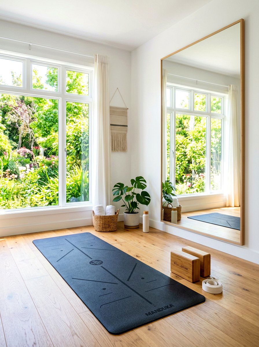 Yoga Space - 30 wellness nook ideas