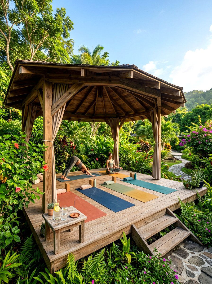 Yoga Studio Gazebo - 30 cozy gazebo ideas