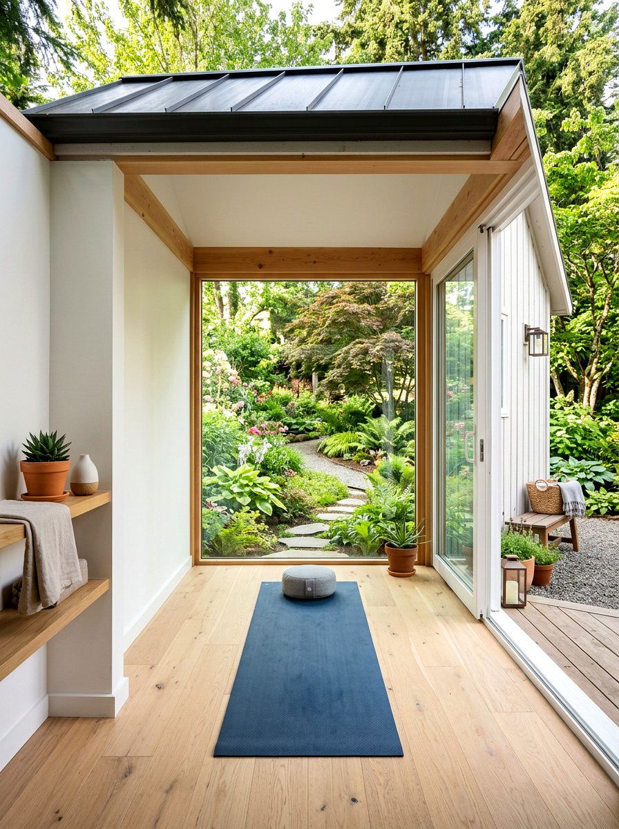 Yoga Studio Shed - 30 farmhouse shed ideas