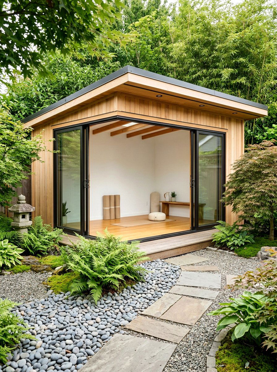 Yoga Studio Shed - 30 cottage shed ideas