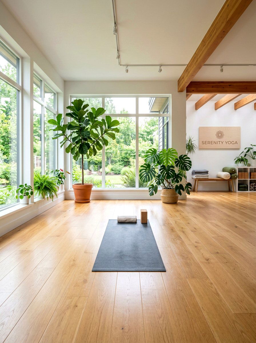 Yoga Studio - 30 garage hobby room ideas