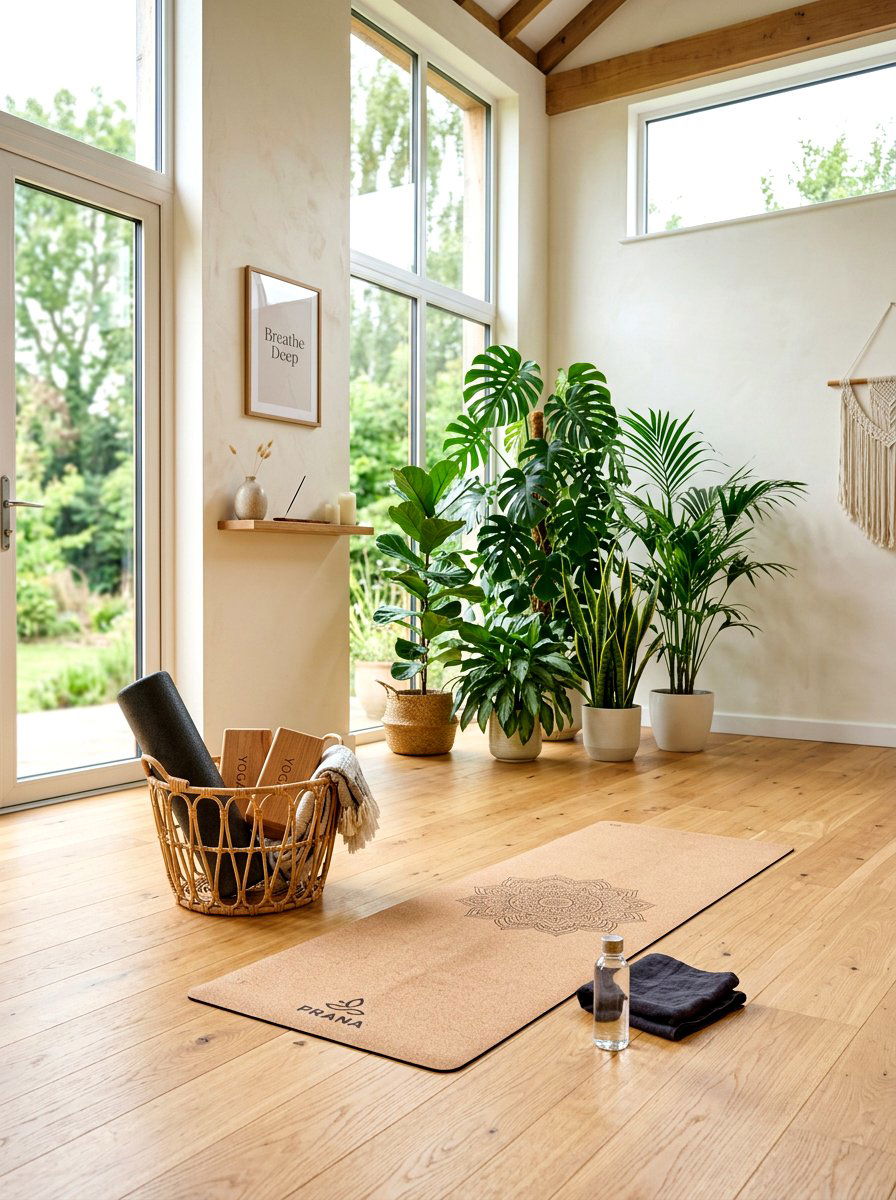 Yoga and stretching space in bedroom - 30 phone free bedroom ideas for adults