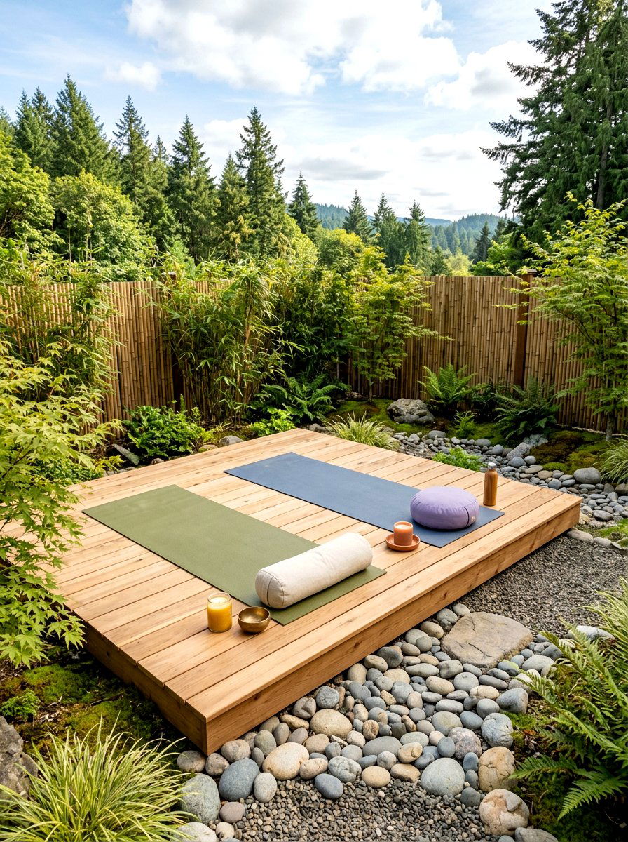 Yoga deck - 30 backyard date night ideas