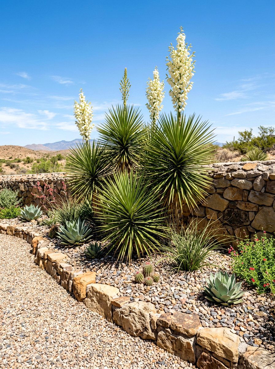 Yucca Planting - 30 drought tolerant landscaping ideas