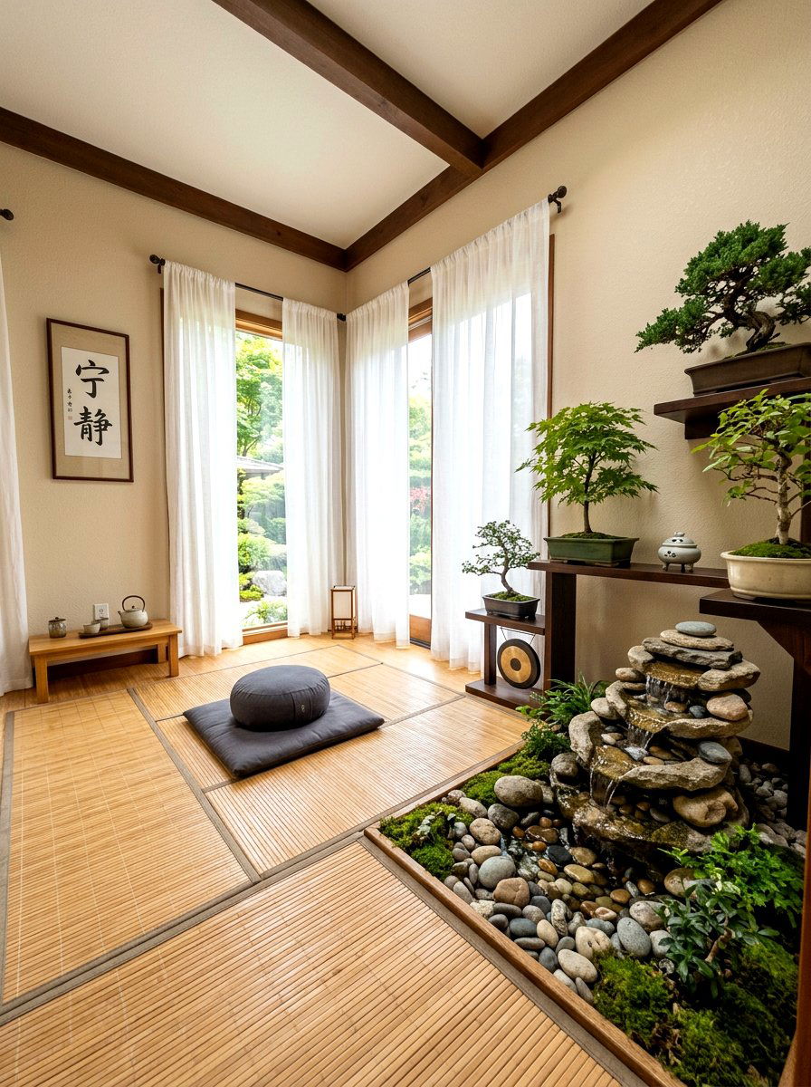 ZEN MEDITATION ROOM - 30 bonus room lounge ideas