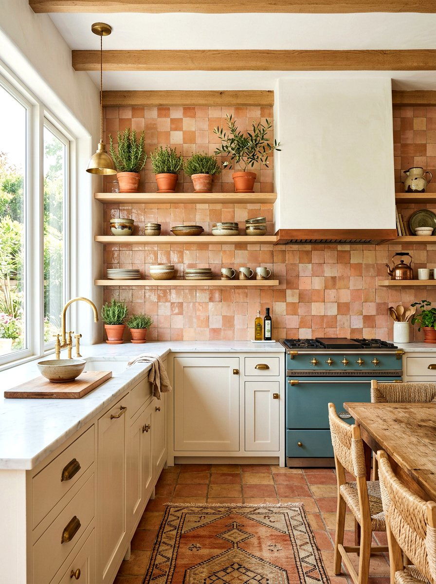 Zellige Tile - 30 kitchen backsplash ideas