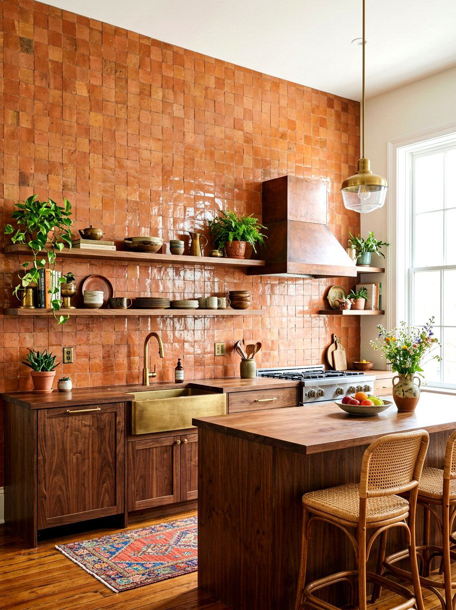 Zellige tile kitchen - 30 full height backsplash ideas