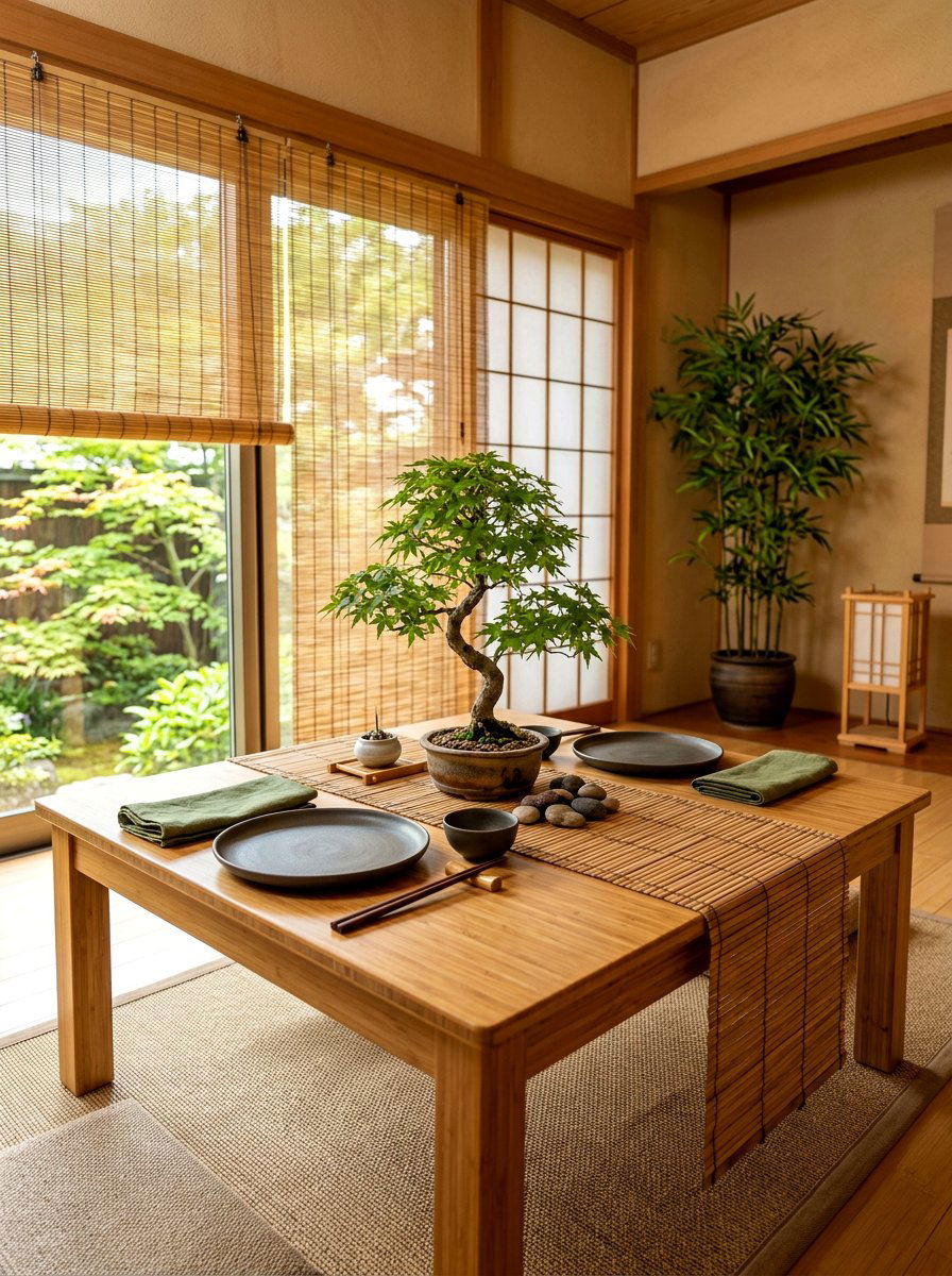 Zen Bamboo Table - 30 collected tablescape ideas