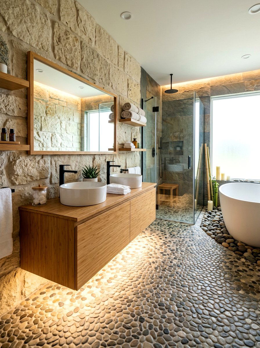 Zen Bathroom Under Cabinet Lighting - 30 bathroom lighting ideas