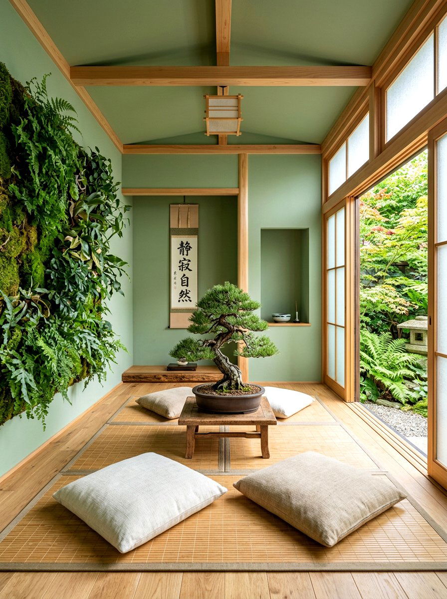 Zen Botanical Meditation Space - 30 botanical drench room ideas