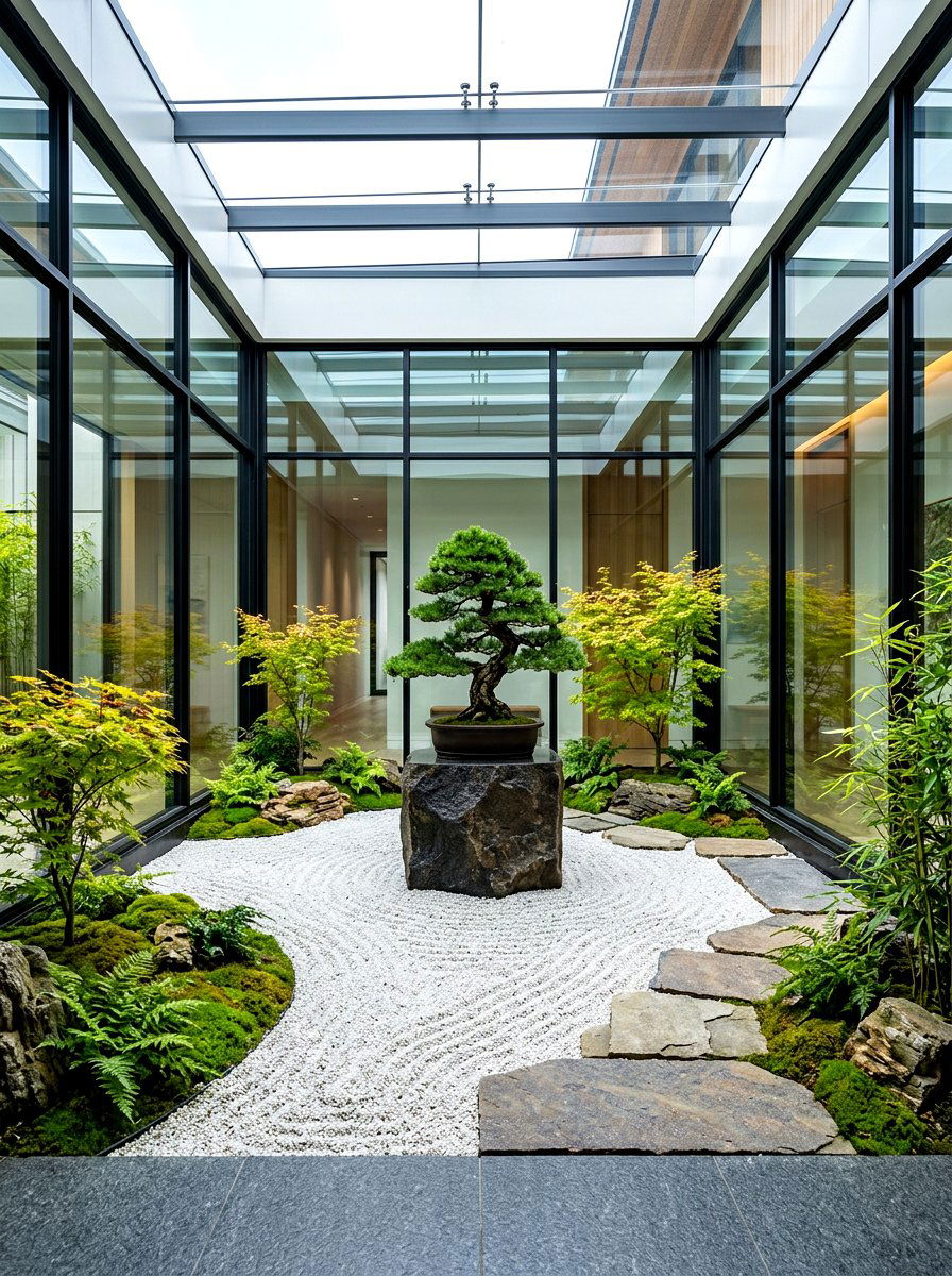 Zen Courtyard Garden - 30 zen garden ideas