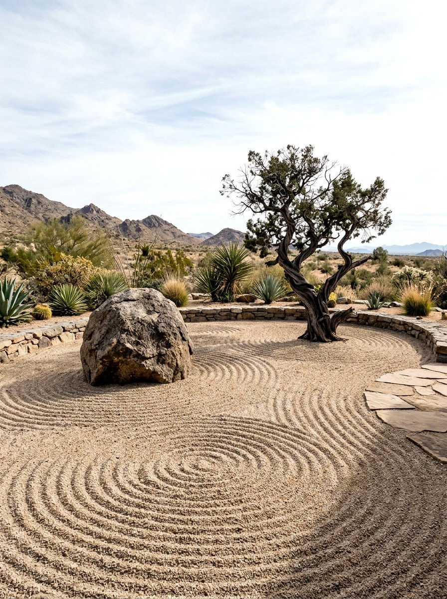 Zen Desert Garden - 30 desert landscaping ideas