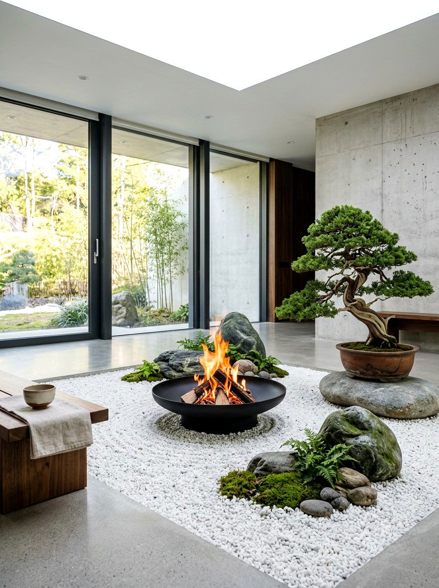 Zen Fire Pit Garden - 30 budget fire pit ideas