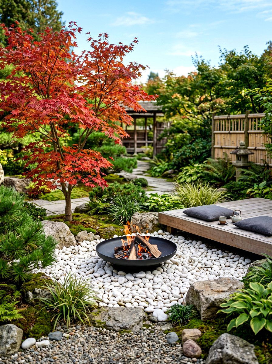 Zen Fire Pit - 30 backyard fire pit ideas