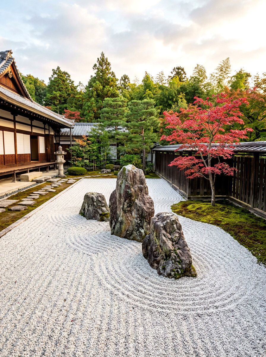 Zen Garden - 30 low maintenance patio garden ideas