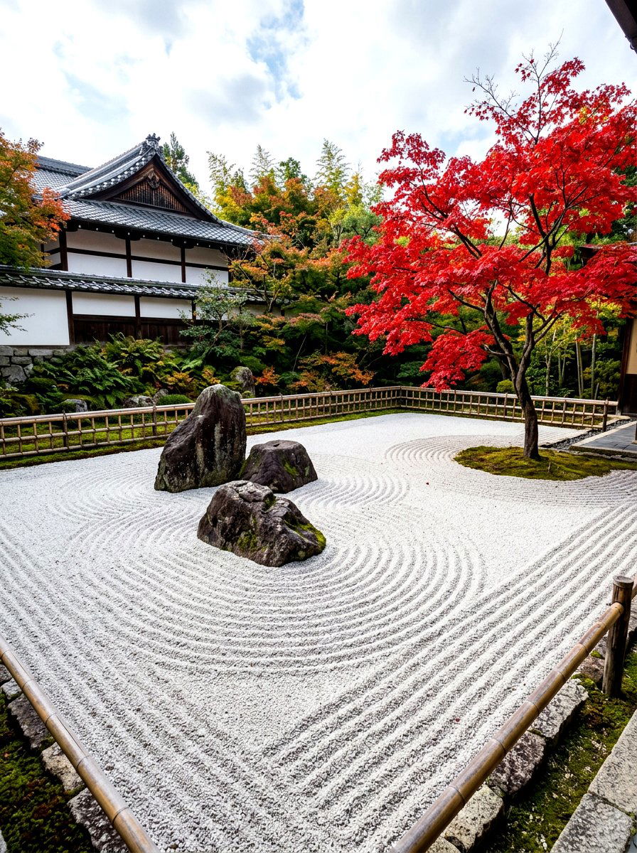 Zen Garden - 30 low maintenance backyard landscaping ideas