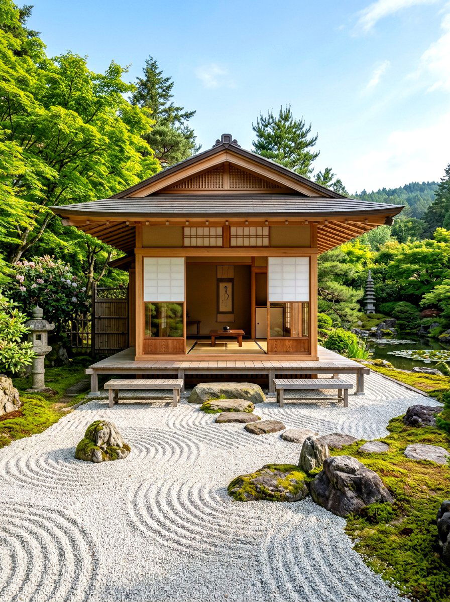 Zen Garden Cabana - 30 pool cabana patio ideas
