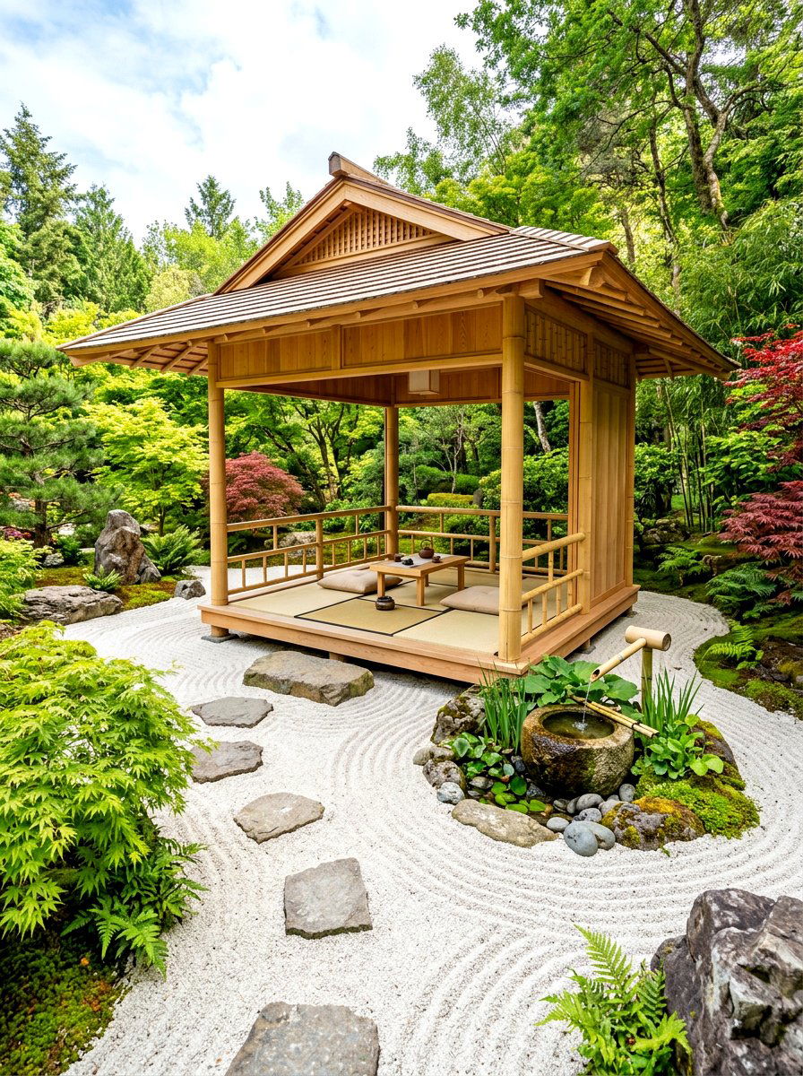 Zen Garden Cabana - 30 cabana lounge ideas