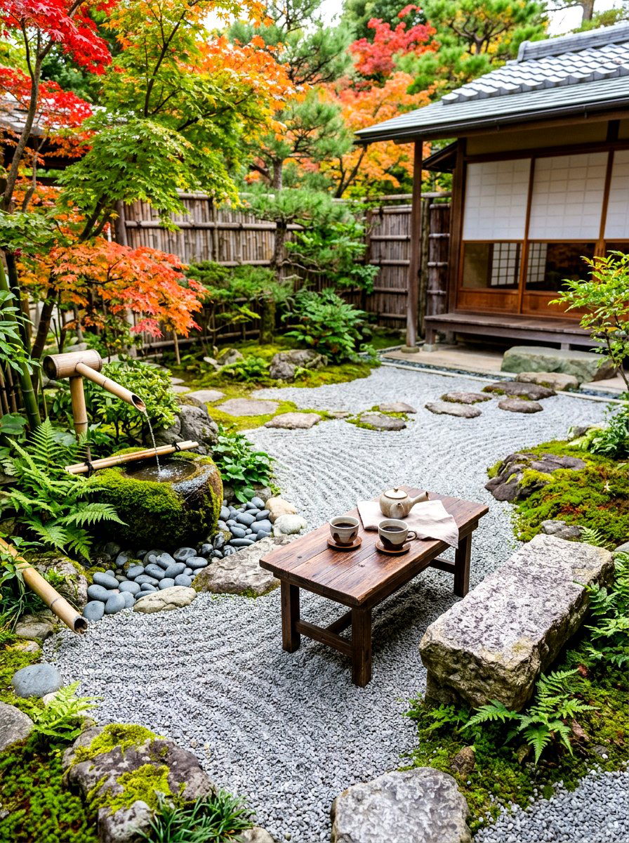 Zen Garden Coffee Spot - 30 patio cafe corner ideas