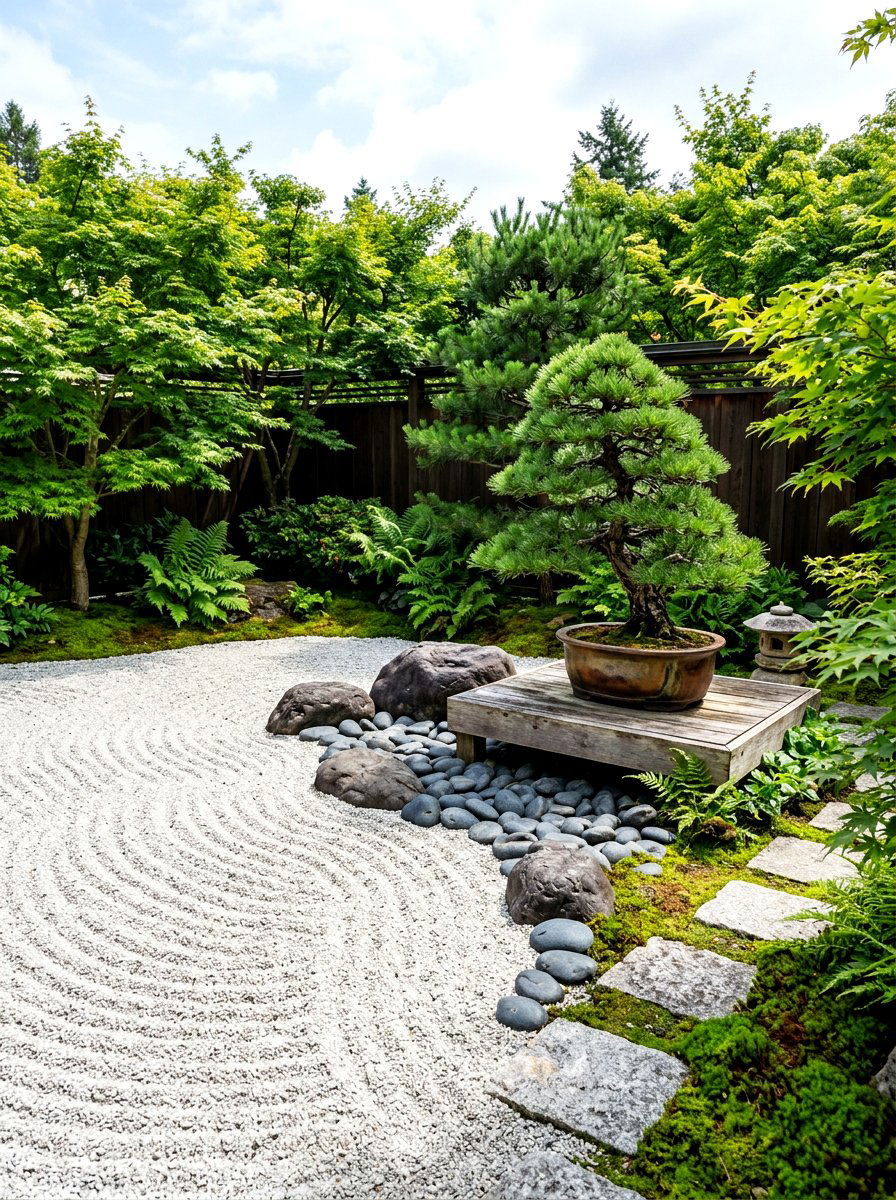 Zen Garden Corner - 30 patio garden ideas