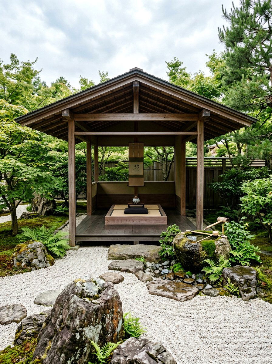 Zen Garden Covered Pavilion - 30 all weather patio ideas