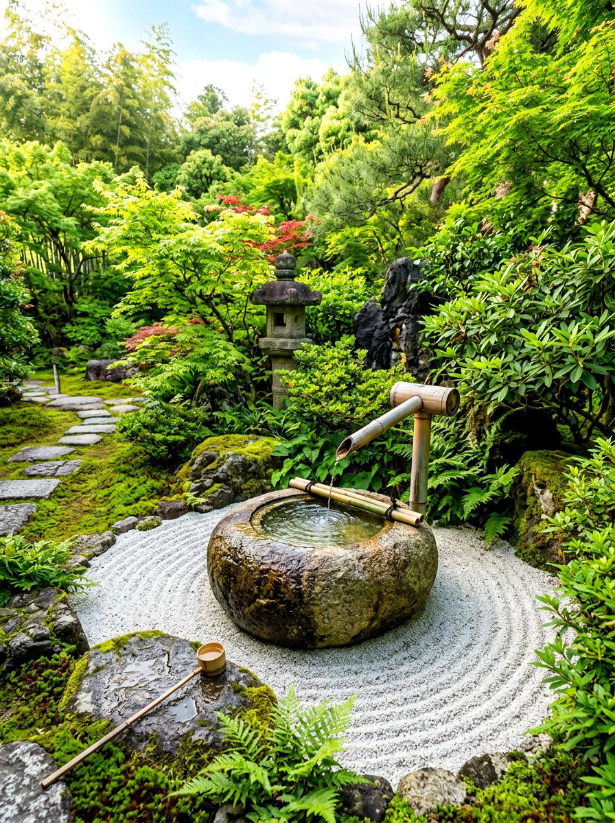 Zen Garden Fountain - 30 garden fountain ideas