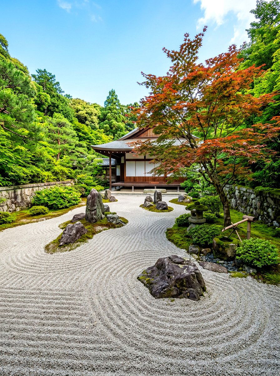 Zen Garden Layout - 30 narrow garden ideas