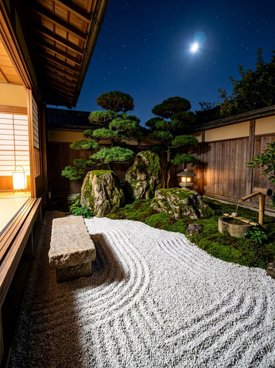 Zen Garden Nook - 30 stargazing backyard lounge ideas